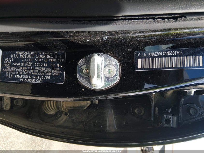 2022 Kia Stinger Gt2 VIN: KNAE55LC1N6101706 Lot: 45409767