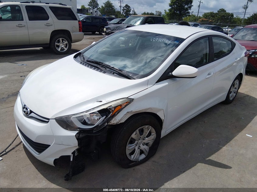5NPDH4AE7GH740914 2016 HYUNDAI ELANTRA SE photo 1