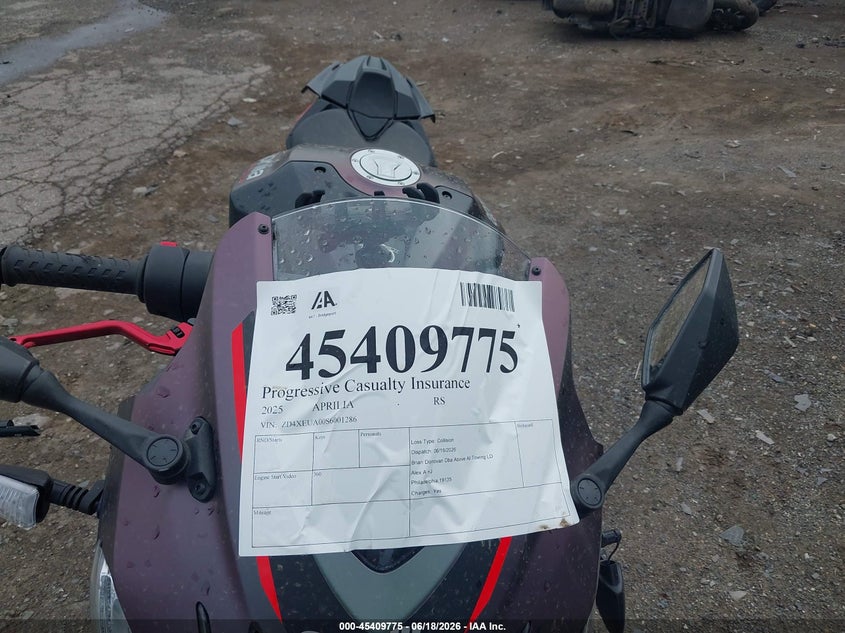 2025 APRILIA RS auction photo 5