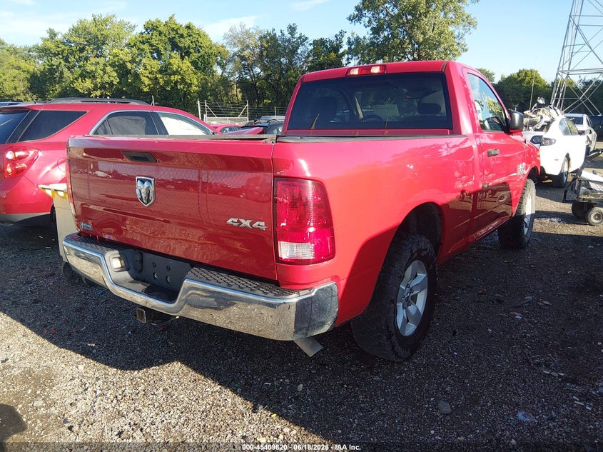 Vin: 3c6jr7ag9kg501490, lot: 45907842, ram 1500 classic tradesman  4x4 6'4 box 20194