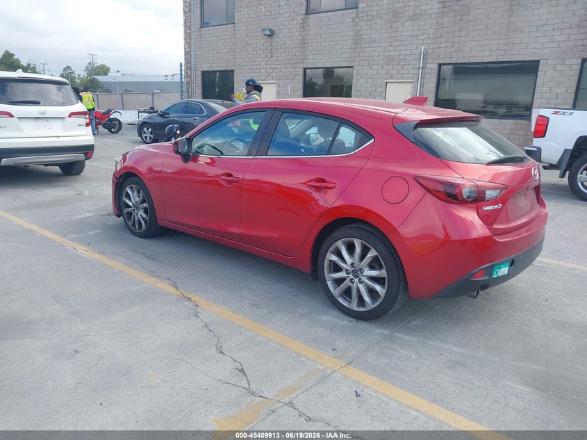 Vin: jm1bm1m33e1195567, lot: 45907935, mazda mazda3 s grand touring 20143