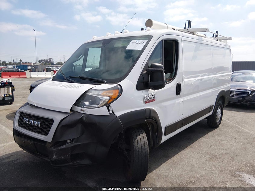 Vin: 3c6trvag1le124065, lot: 45908144, ram promaster 1500 low roof 136 wb 20202