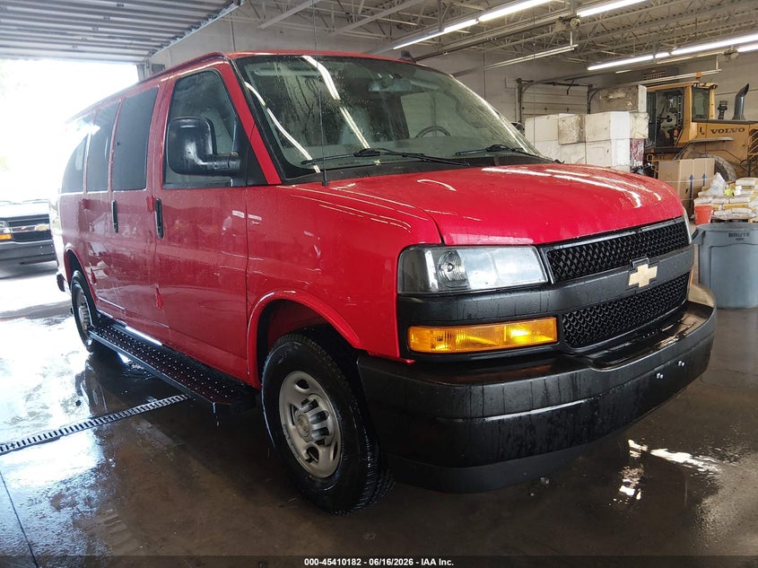 Vin: 1gawgefpxp1105827, lot: 45908204, chevrolet express passenger rwd 2500 regular wheelbase ls 2023 img_1