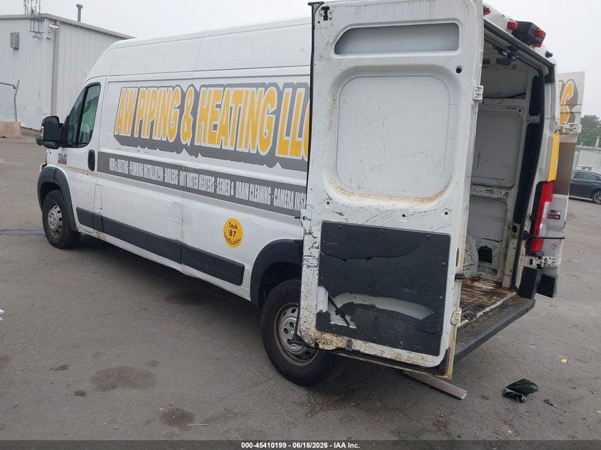 Vin: 3c6trvdg2le101535, lot: 45908221, ram promaster 2500 high roof 159 wb 20203