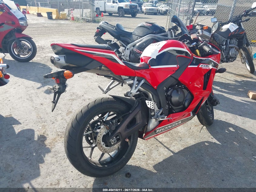 2017 HONDA CBR600 auction photo 4