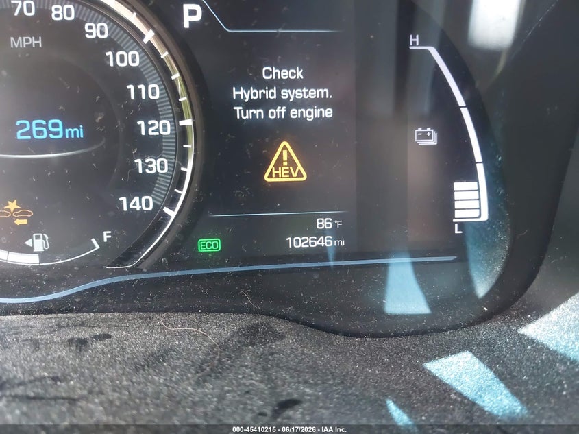 2019 Hyundai Ioniq Hybrid Sel VIN: KMHC75LC9KU120673 Lot: 45410215
