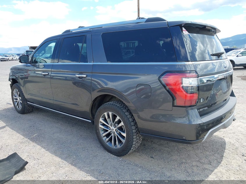 Vin: 1fmjk2at2jea67671, lot: 45908337, ford expedition max limited 20183