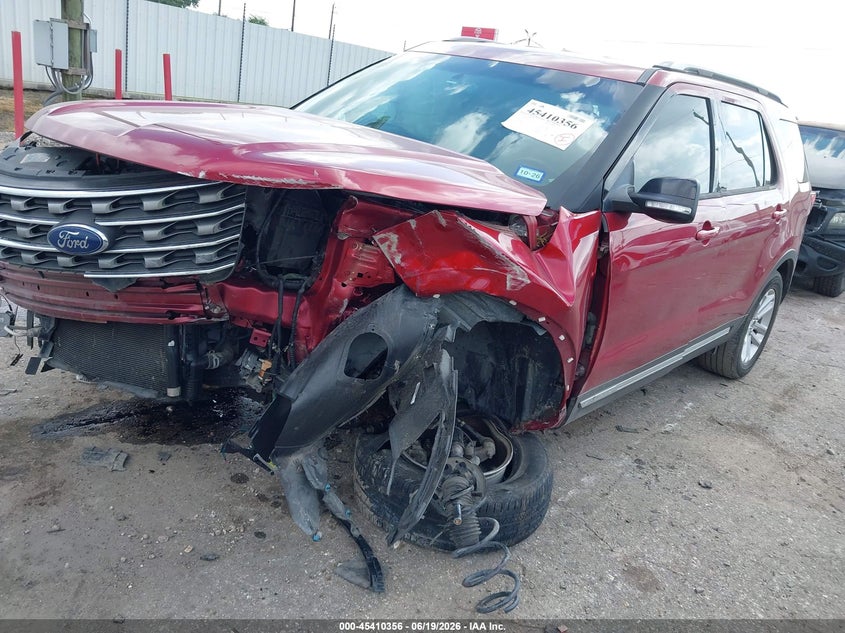 Vin: 1fm5k7d86ggd01409, lot: 45908377, ford explorer xlt 20162