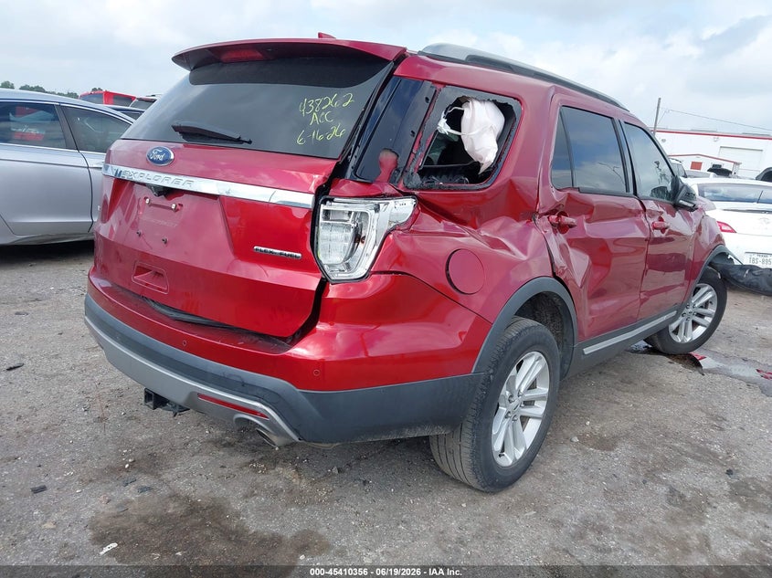 Vin: 1fm5k7d86ggd01409, lot: 45908377, ford explorer xlt 20164