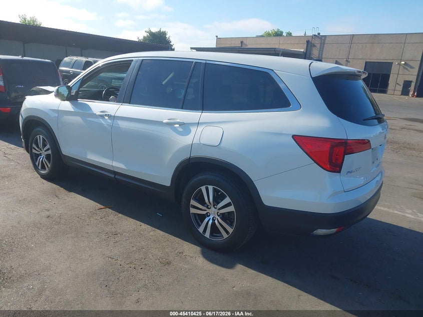 Vin: 5fnyf5h70gb031342, lot: 45908447, honda pilot ex-l 20163