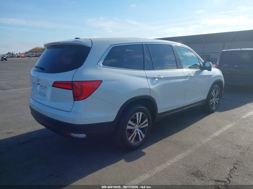 Vin: 5fnyf5h70gb031342, lot: 45908447, honda pilot ex-l 20164