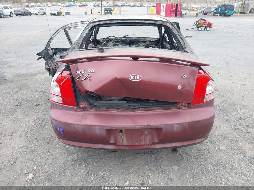 2002 Kia Spectra Gs/Gsx VIN: KNAFB161925077396 Lot: 45410505