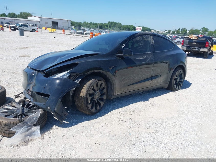 Vin: 5yjygdef9mf081932, lot: 45908735, tesla model y performance dual motor all-wheel drive 20212