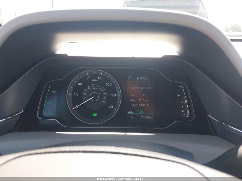 2020 Hyundai Ioniq Hybrid Blue VIN: KMHC65LC6LU218709 Lot: 45410722