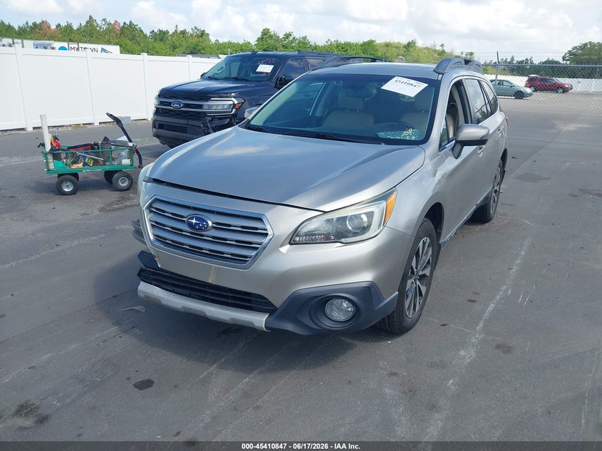 Vin: 4s4bsbnc7f3316404, lot: 45908869, subaru outback 2.5i limited 20152