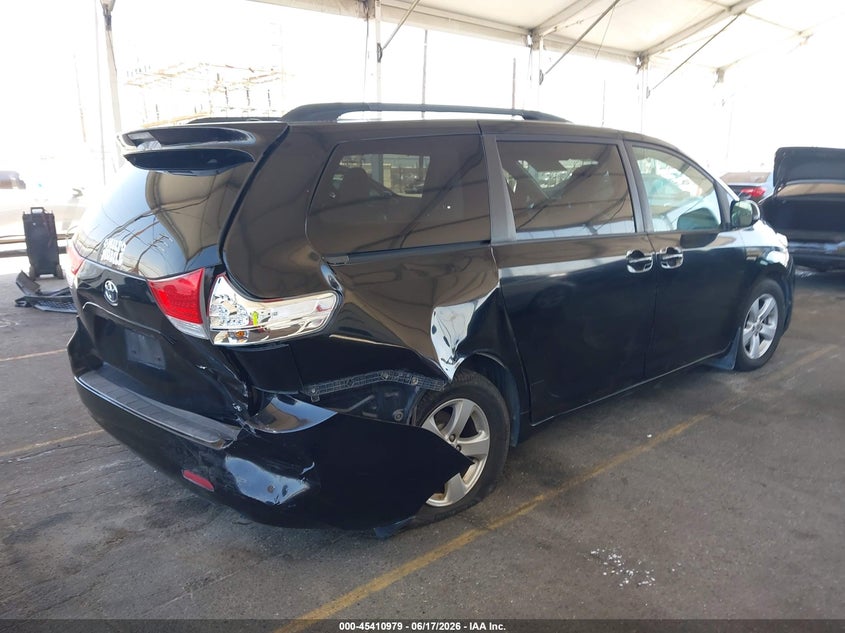 2014 TOYOTA SIENNA VIN 5TDKK3DC5ES451180 nuotrauka 4