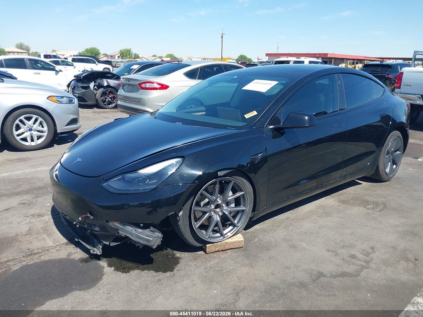 2021 TESLA MODEL 3 auction photo 2