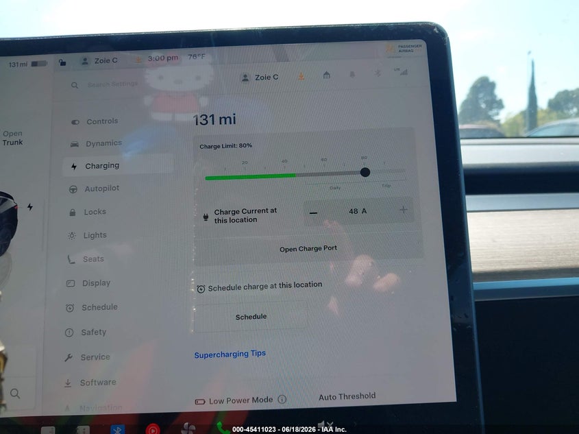 TESLA MODEL Y 2024 VIN 7SAYGDED0RF207216