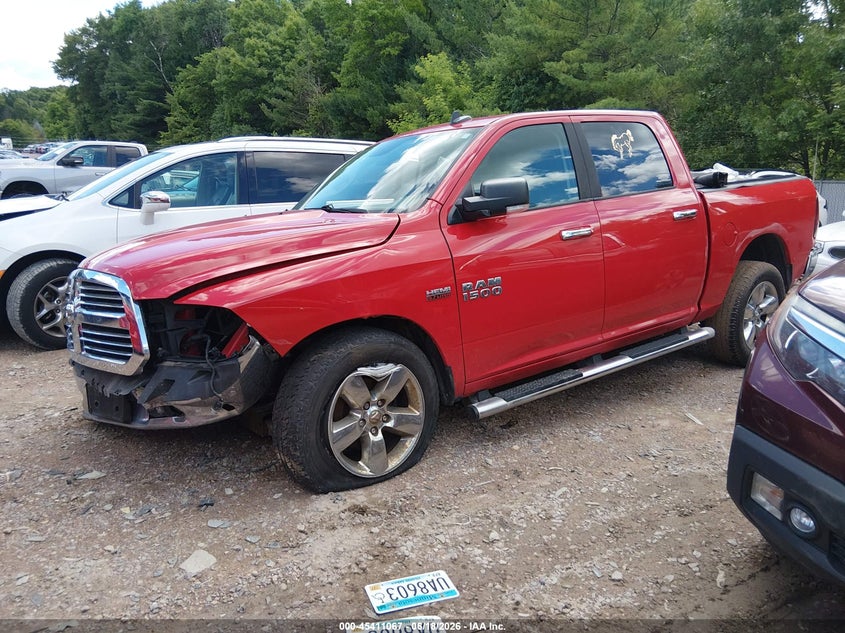Vin: 3c6rr7lt8gg338805, lot: 45909089, ram 1500 big horn 20162