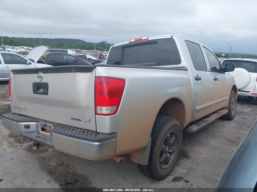 Vin: 1n6ba0ek1dn304282, lot: 45909488, nissan titan sv 20134