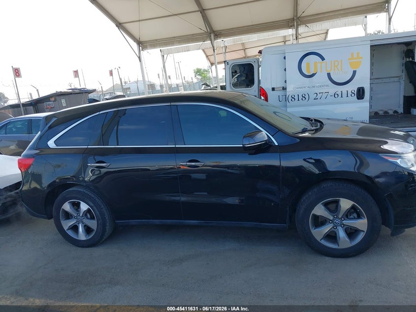 2015 Acura Mdx VIN: 5FRYD3H27FB004683 Lot: 45411631
