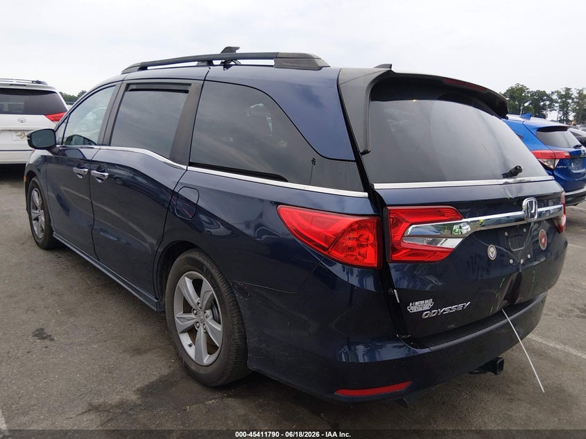 Vin: 5fnrl6h55jb046248, lot: 45909812, honda odyssey ex 20183
