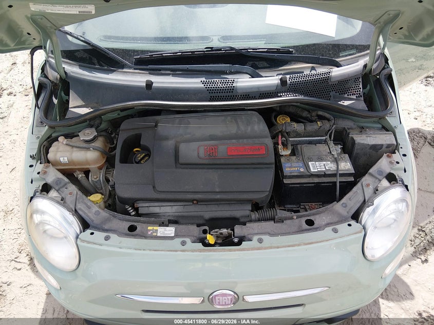 2012 Fiat 500 Pop VIN: 3C3CFFAR0CT354978 Lot: 45411800