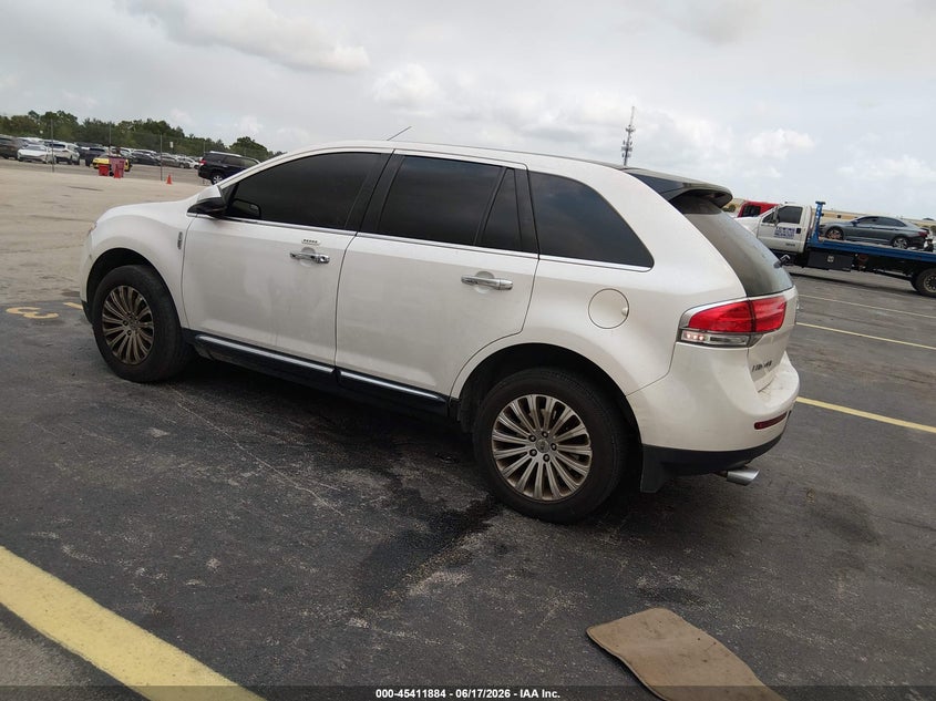 Vin: 2lmdj6jk7cbl11719, lot: 45909906, lincoln mkx 20123