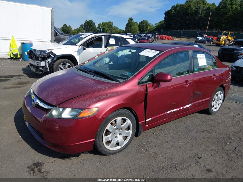 2006 Honda Civic Lx 2HGFA16576H518242 photo 1