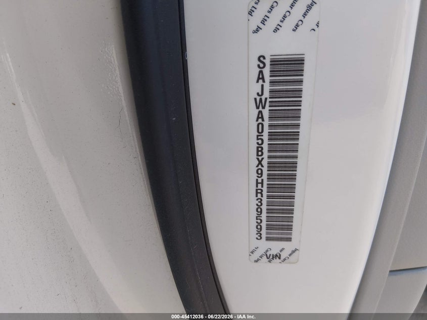2009 Jaguar Xf VIN: SAJWA05FX98R39593 Lot: 45412036