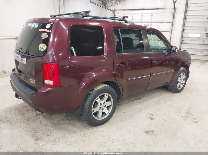 Vin: 5fnyf4h95bb050621, lot: 45910146, honda pilot touring 20114