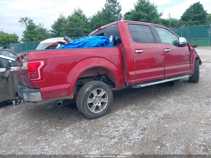 Vin: 1ftew1cg1fkd14160, lot: 45910317, ford f-150 lariat 20154