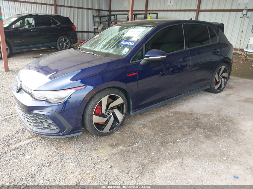 Vin: wvw3a7cd2pw154220, lot: 45910388, volkswagen golf gti 2.0t se 20232
