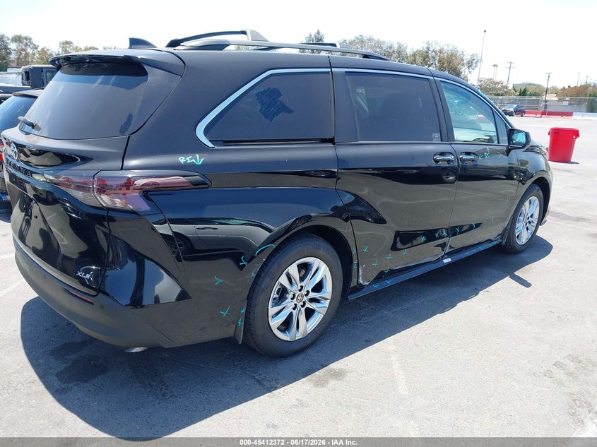 Vin: 5tdyskfc6ts258423, lot: 45910394, toyota sienna xle 20264