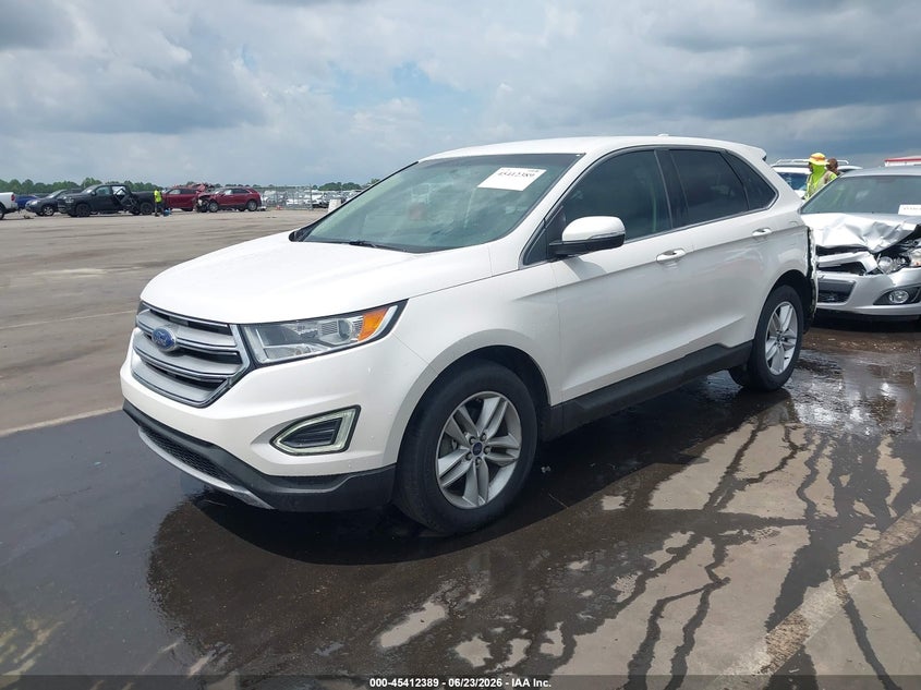 Vin: 2fmtk3j86fbb88720, lot: 45910411, ford edge sel 20152