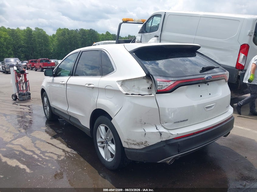 Vin: 2fmtk3j86fbb88720, lot: 45910411, ford edge sel 20153