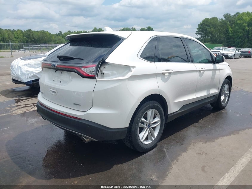 Vin: 2fmtk3j86fbb88720, lot: 45910411, ford edge sel 20154
