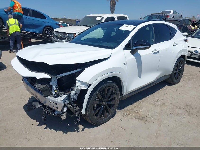 Vin: jtjkkcfz4s2056649, lot: 45910520, lexus nx 450h+ f sport handling 20252