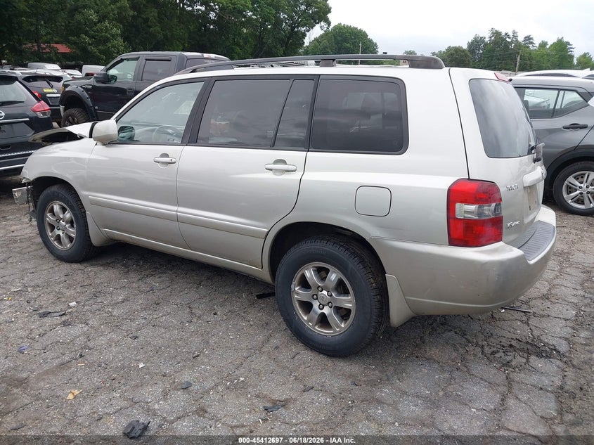 2004 TOYOTA HIGHLANDER SPORT UTILITY VEHICLE 3.3L V-6 DOHC, VVT, 230HP