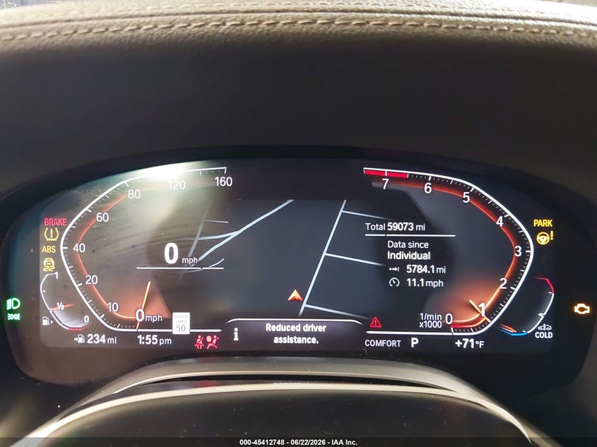2022 BMW 740 I xDrive VIN: WBA7T4C00NCH24205 Lot: 45412748