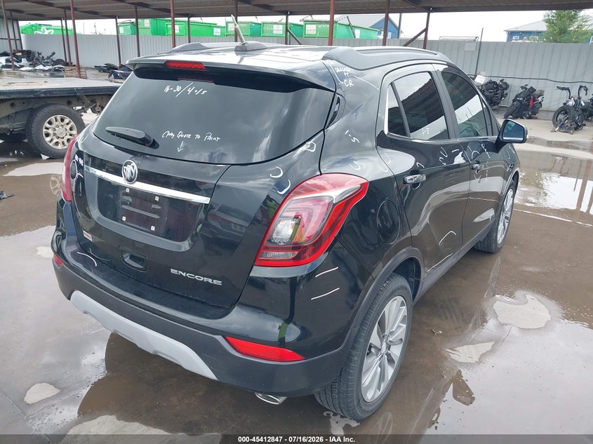 Vin: kl4cjasb8kb864925, lot: 45910869, buick encore fwd preferred 20194