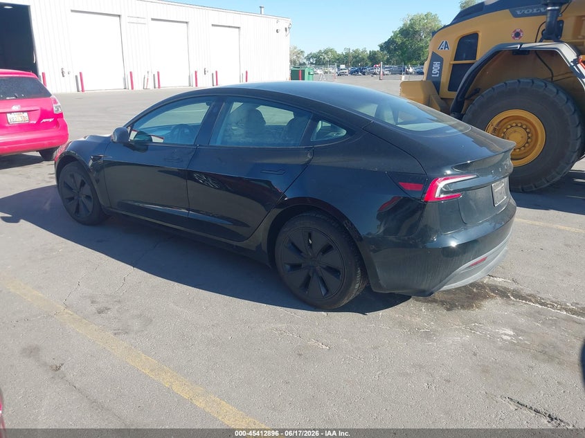 Vin: 5yj3e1ea4sf919784, lot: 45910918, tesla model 3 long range rear-wheel drive/standard rear-wheel drive 20253