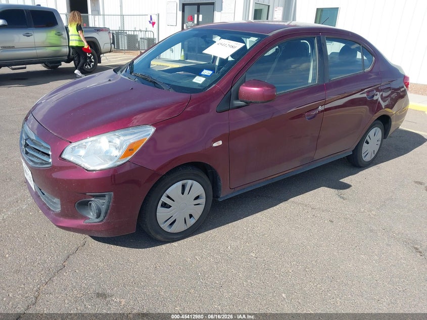 2019 MITSUBISHI MIRAGE SEDAN 1.2L I-3 DOHC, VVT, 78HP