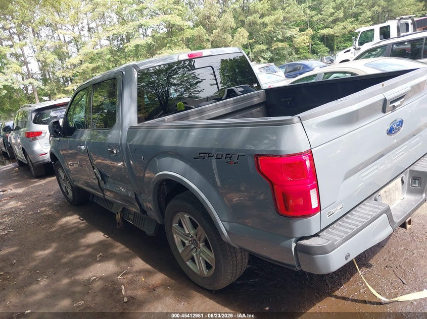 Vin: 1ftew1e41kke11419, lot: 45911003, ford f-150 lariat 20193