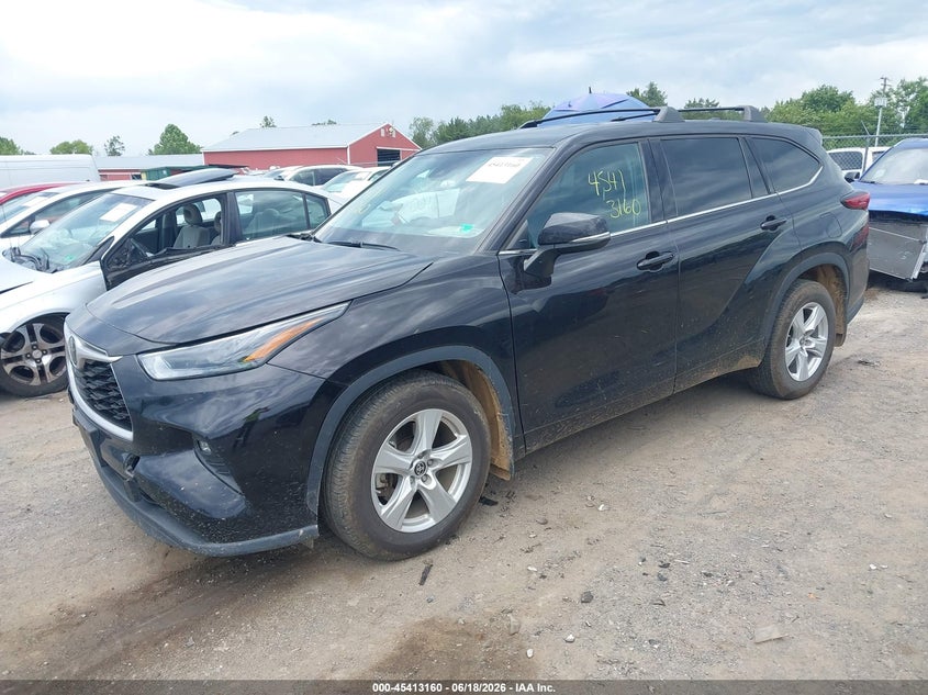2022 Toyota Highlander Le 5TDBZRBHXNS166102 photo 1