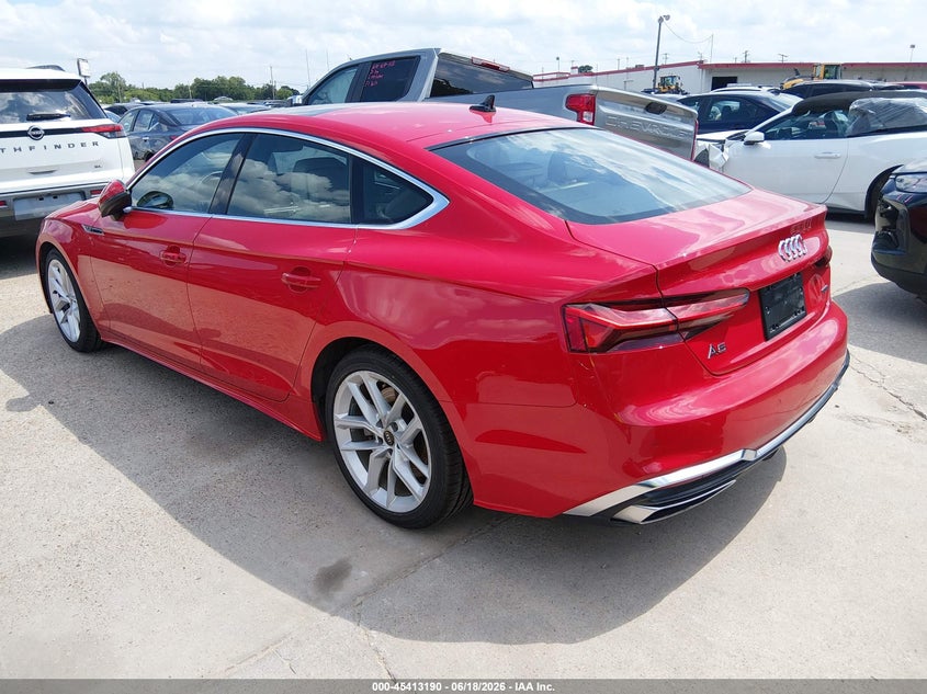Vin: waufacf58ra020321, lot: 45911212, audi a5 sportback premium plus 45 tfsi quattro s tronic 20243