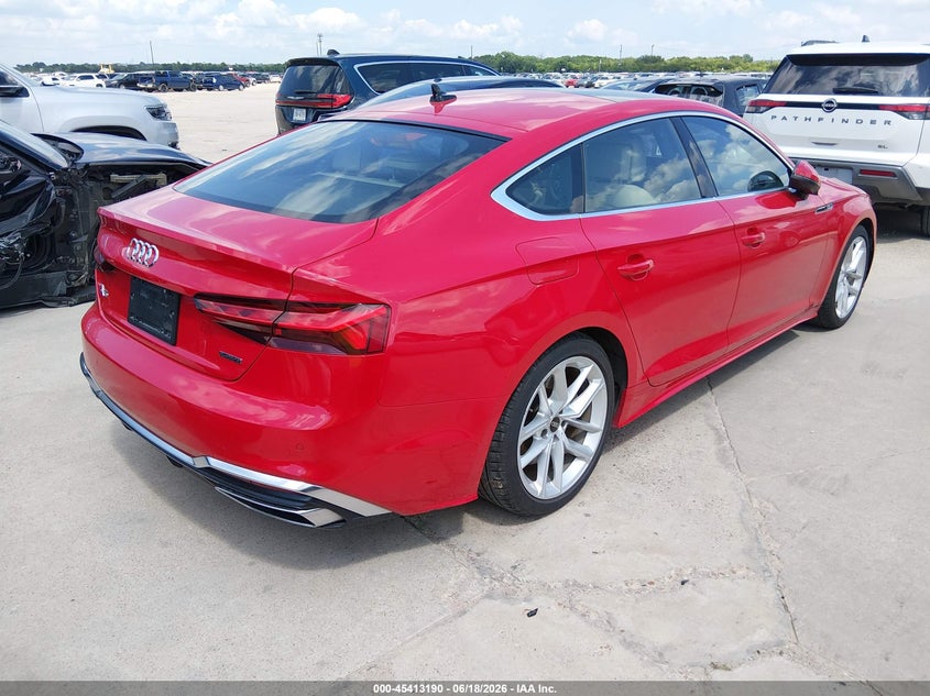 Vin: waufacf58ra020321, lot: 45911212, audi a5 sportback premium plus 45 tfsi quattro s tronic 20244