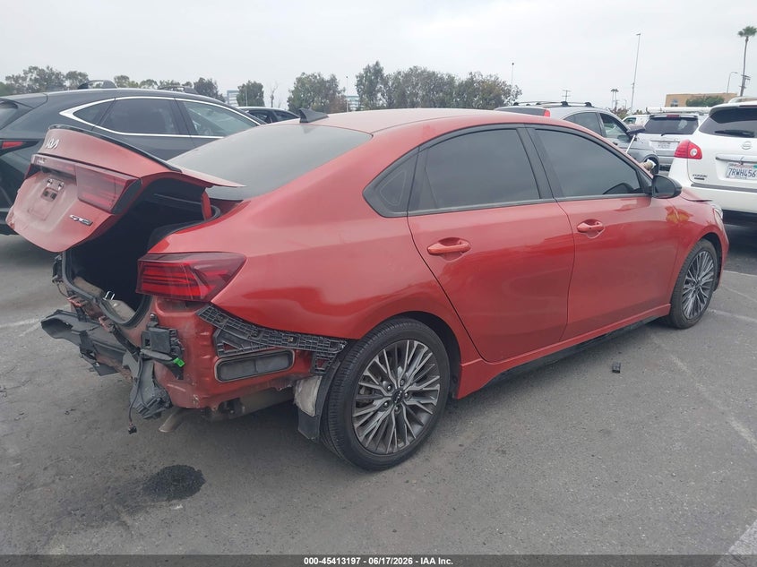 Vin: 3kpf54ad6ne430828, lot: 45911219, kia forte gt-line 20224