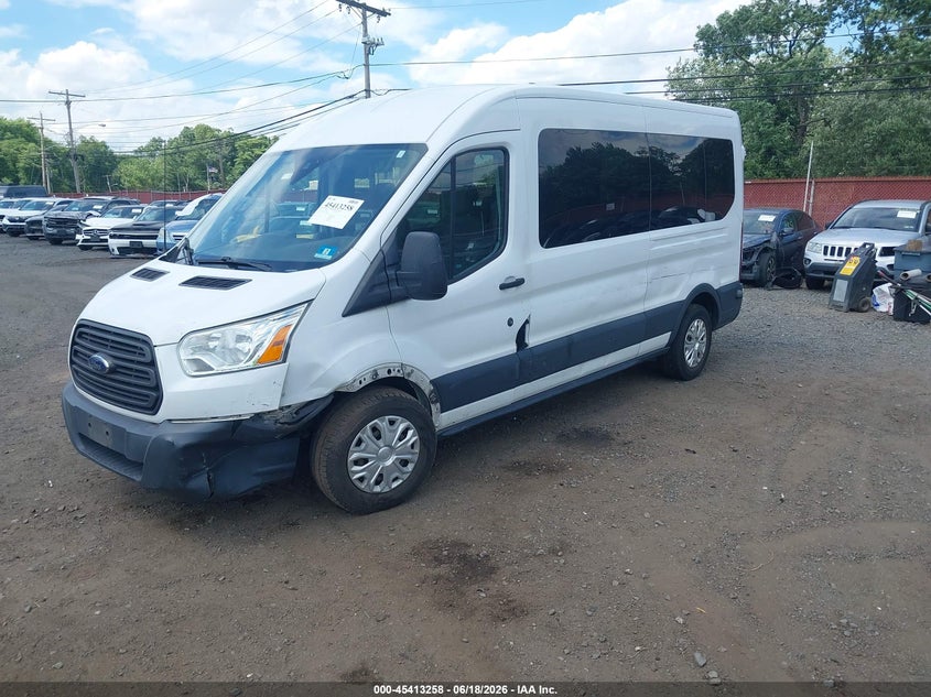 Vin: 1fbzx2cm4fka94849, lot: 45911280, ford transit-350 xlt 20152