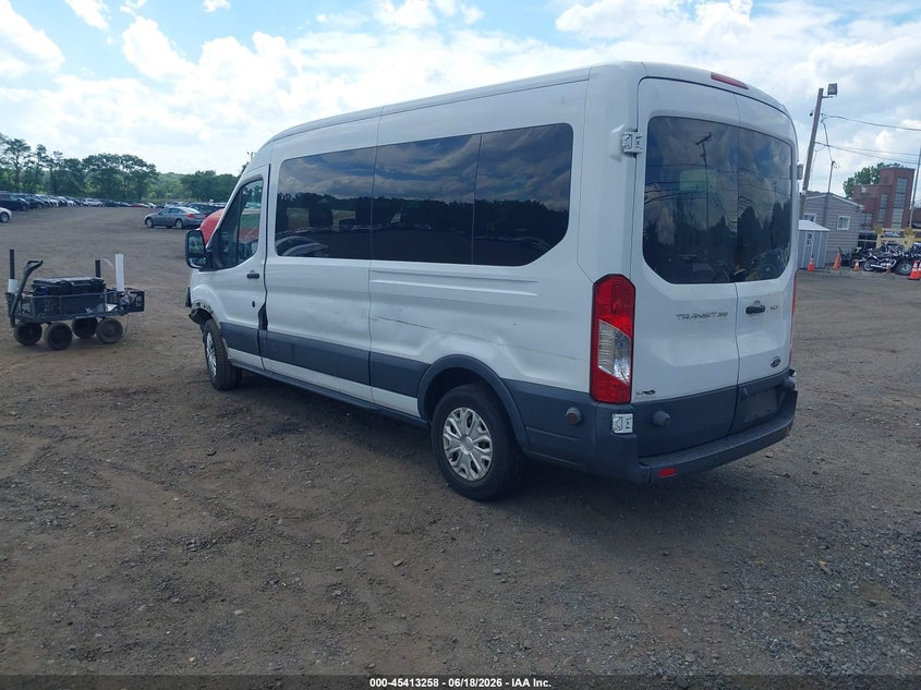 Vin: 1fbzx2cm4fka94849, lot: 45911280, ford transit-350 xlt 20153